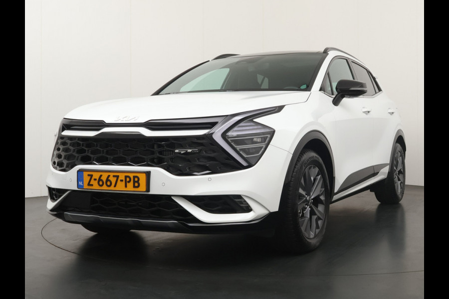 Kia Sportage 1.6 T-GDi Hybrid GT-Line Automaat Apple Carlpay/Android Auto - Cruise Control Adapatief - Dodehoekdetectie - Panorama Dak - Navigatie -  Stoel/Stuurverwarming - Trekhaak - Fabrieksgarantie tot 05-2031
