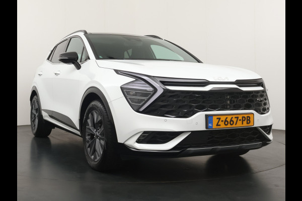Kia Sportage 1.6 T-GDi Hybrid GT-Line Automaat Apple Carlpay/Android Auto - Cruise Control Adapatief - Dodehoekdetectie - Panorama Dak - Navigatie -  Stoel/Stuurverwarming - Trekhaak - Fabrieksgarantie tot 05-2031
