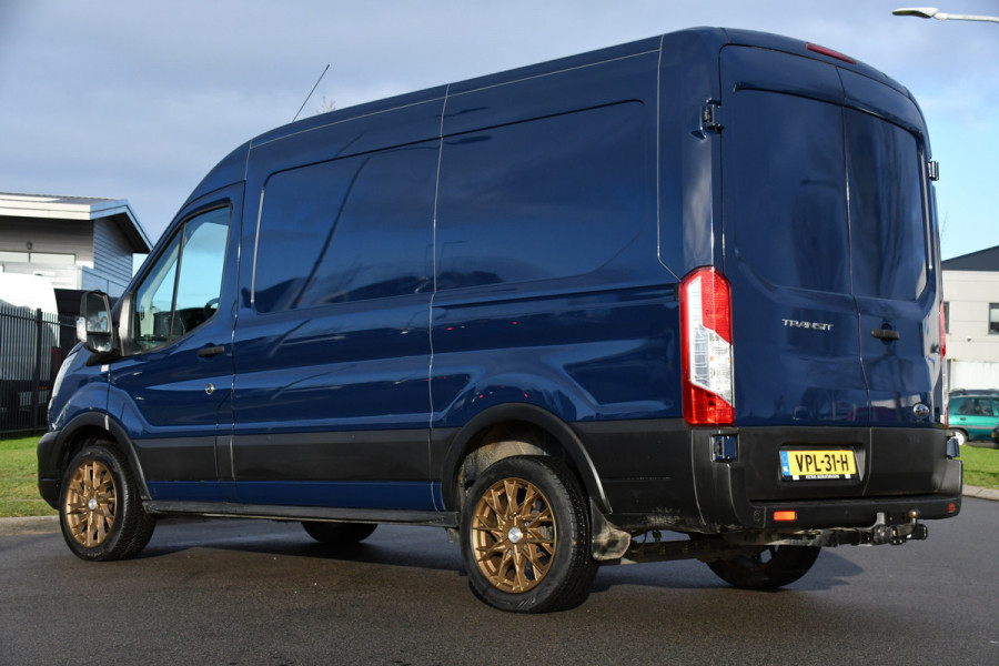 Ford Transit 350 2.0 TDCI L2H2 PB Edition Cruise, Sensoren, 130pk, Automaat, Trekhaak, Airco, Radio, Uniek!