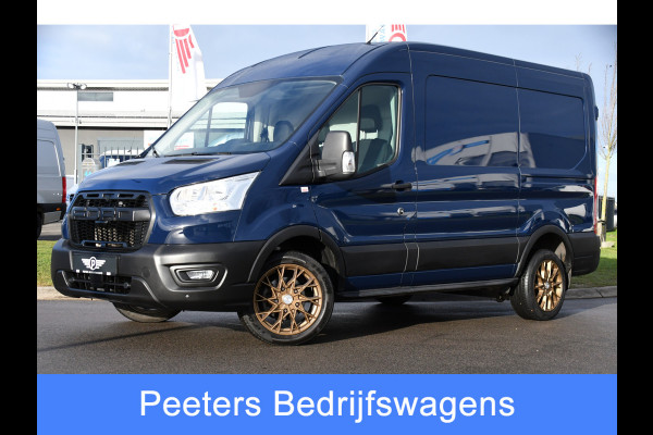 Ford Transit 350 2.0 TDCI L2H2 PB Edition Cruise, Sensoren, 130pk, Automaat, Trekhaak, Airco, Radio, Uniek!