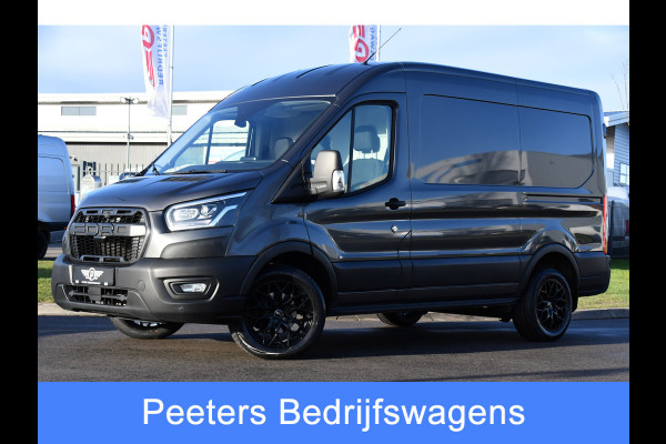 Ford Transit 350 2.0 TDCI L2H2 Raptor Edition Camera, Cruise, Carplay, Xenon, 170pk, Stoelverwarming, Automaat, Trekhaak, Uniek!