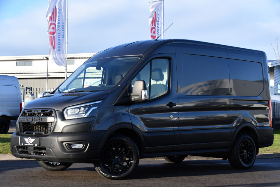 Ford Transit 350 2.0 TDCI L2H2 Raptor Edition Camera, Cruise, Carplay, Xenon, 170pk, Stoelverwarming, Automaat, Trekhaak, Uniek!