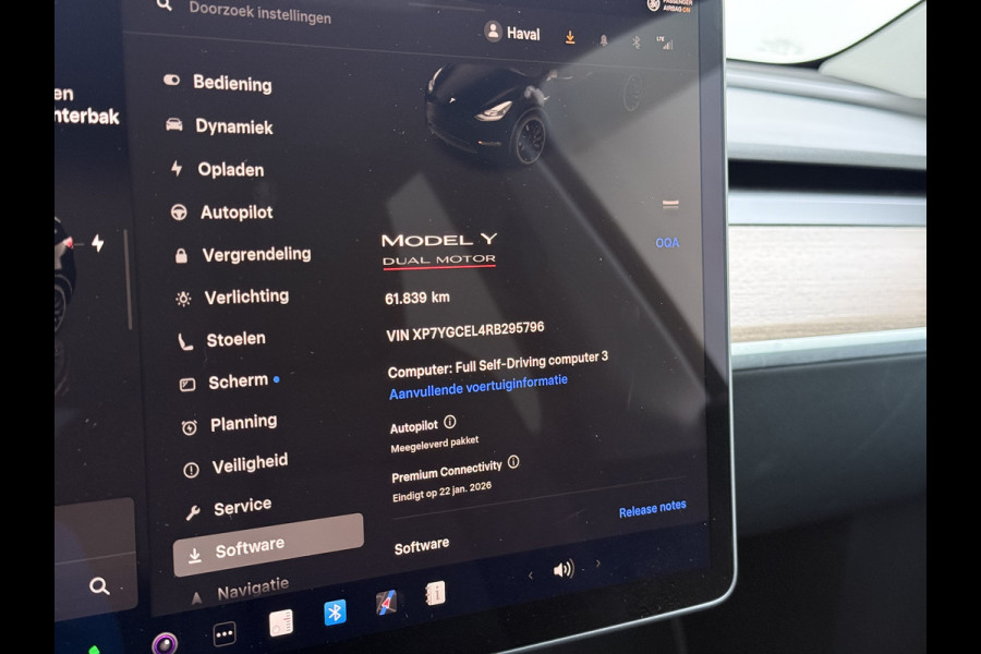 Tesla Model Y Performance AWD 75kWh SOH 95% Warmtepomp Panoramadak Navi Ecc Leder Lmv 21" Keyless Led Elek.Achterklep Memory Stoel+Stuurverwarming AMD-Ryzen­™-Processor 1e Eigenaar Origineel Nederlandse Auto fabrieksgarantie tot 14-12-2027 Batterij en Motorgarantie tot 14-12-2031/192.000km
