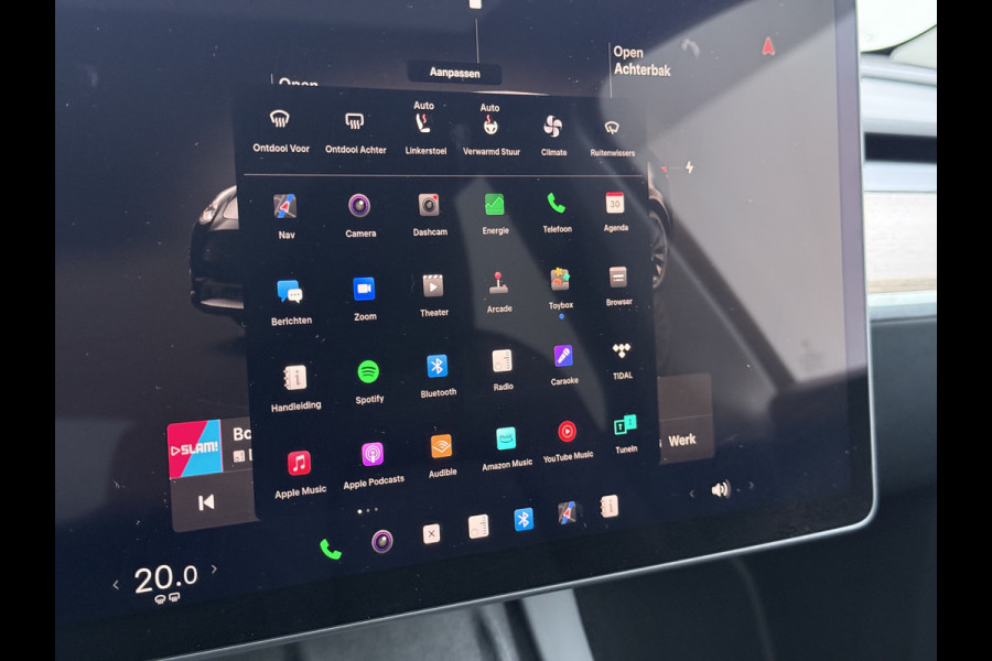 Tesla Model Y Performance AWD 75kWh SOH 95% Warmtepomp Panoramadak Navi Ecc Leder Lmv 21" Keyless Led Elek.Achterklep Memory Stoel+Stuurverwarming AMD-Ryzen­™-Processor 1e Eigenaar Origineel Nederlandse Auto fabrieksgarantie tot 14-12-2027 Batterij en Motorgarantie tot 14-12-2031/192.000km