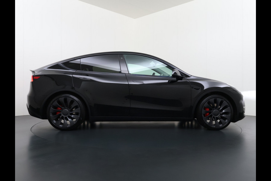 Tesla Model Y Performance AWD 75kWh SOH 95% Warmtepomp Panoramadak Navi Ecc Leder Lmv 21" Keyless Led Elek.Achterklep Memory Stoel+Stuurverwarming AMD-Ryzen­™-Processor 1e Eigenaar Origineel Nederlandse Auto fabrieksgarantie tot 14-12-2027 Batterij en Motorgarantie tot 14-12-2031/192.000km