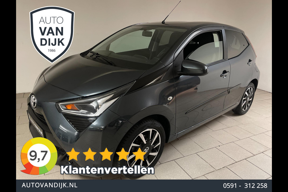 Toyota Aygo 1.0 VVT-i x-play AIRCO NAVI VIA APP BLUETOOTH ELEK RAMEN CENT VERG VELGEN 5DRS PRIVACYGLAS NIEUWSTAAT