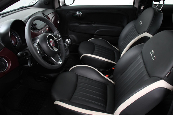 Fiat 500 1.2 Lounge | Lederen Bekleding | Climate control | Panorama dak | Parkeer sensoren | Bluetooth | Lichtmetalen velgen