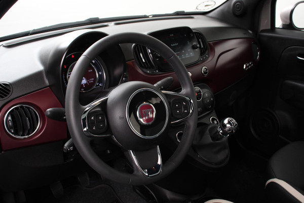 Fiat 500 1.2 Lounge | Lederen Bekleding | Climate control | Panorama dak | Parkeer sensoren | Bluetooth | Lichtmetalen velgen