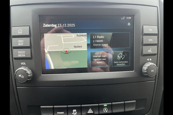 Mercedes-Benz Vito 116 CDI 164pk E6 Extra Lang Lease €381 p/m, Leder, Led, Airco, Navi+Camera, PDC V+A, 19 inch LMV, Onderhoudshistorie aanwezig