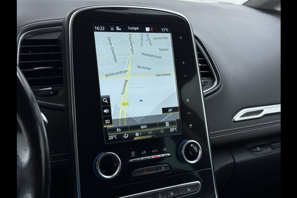 Renault Scénic 1.3TCe 141PK 3D-Navi Camera Lmv 20" Bose®-Sound Trekhaak Ecc Cruise Control Pdc Apple Carplay/Android Keyless Stoelverwarming+Massage Multi-Sense Led Regen-Lichtsensor Parkeer assistent Zeer complete Scenic, vanaf 2020 door ons onderhouden!