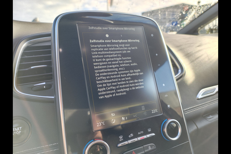 Renault Scénic 1.3TCe 141PK 3D-Navi Camera Lmv 20" Bose®-Sound Trekhaak Ecc Cruise Control Pdc Apple Carplay/Android Keyless Stoelverwarming+Massage Multi-Sense Led Regen-Lichtsensor Parkeer assistent Zeer complete Scenic, vanaf 2020 door ons onderhouden!