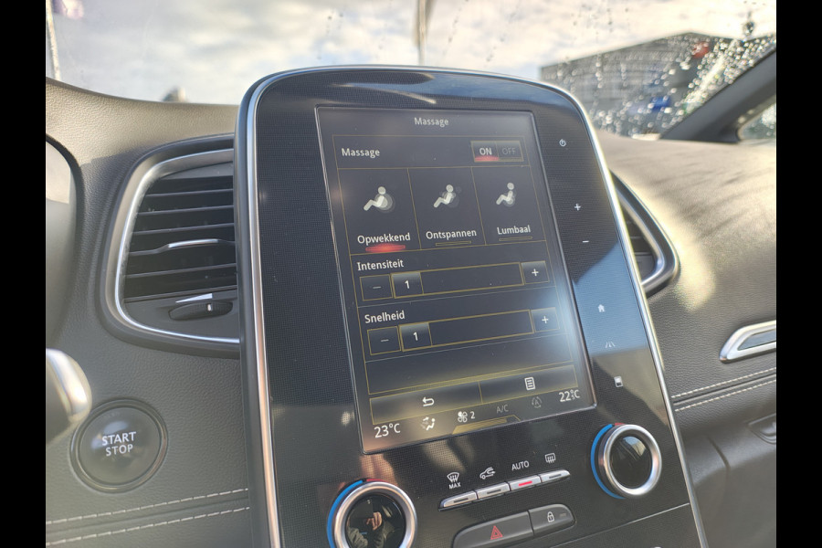 Renault Scénic 1.3TCe 141PK 3D-Navi Camera Lmv 20" Bose®-Sound Trekhaak Ecc Cruise Control Pdc Apple Carplay/Android Keyless Stoelverwarming+Massage Multi-Sense Led Regen-Lichtsensor Parkeer assistent Zeer complete Scenic, vanaf 2020 door ons onderhouden!