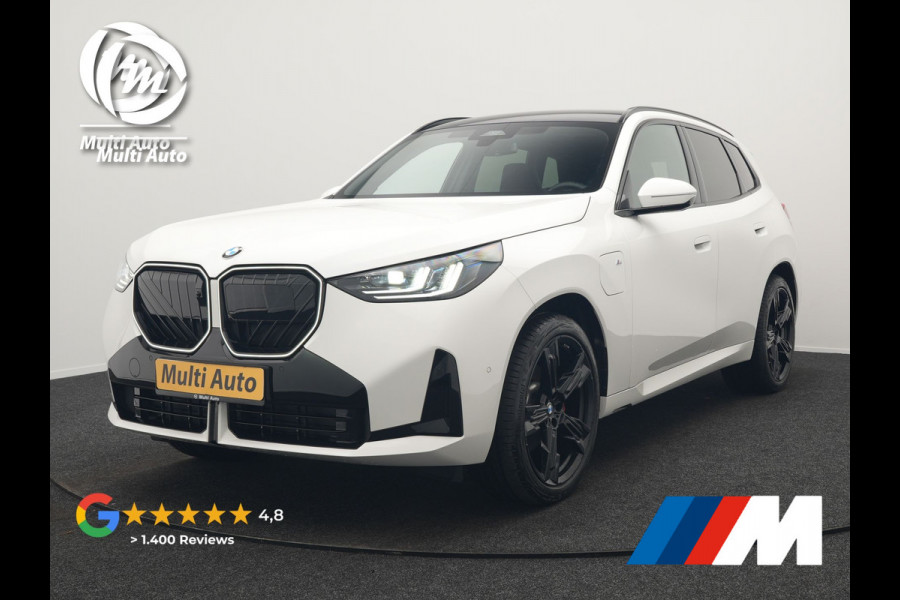 BMW X3 30e xDrive M Sport PRO Plug In Hybrid 299pk PHEV | Panodak | Trekhaak af Fabriek | Adaptive Cruise | 21"L.M | 360 Camera | Head Up | Harman Kardon | Lederen Sportstoelen Memory |  Widescreen |