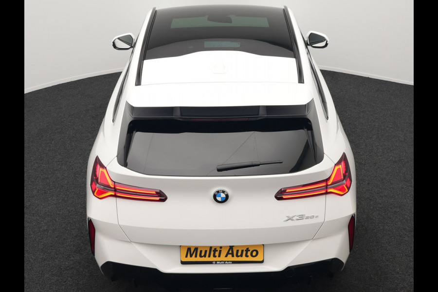 BMW X3 30e xDrive M Sport PRO Plug In Hybrid 299pk PHEV | Panodak | Trekhaak af Fabriek | Adaptive Cruise | 21"L.M | 360 Camera | Head Up | Harman Kardon | Lederen Sportstoelen Memory |  Widescreen |
