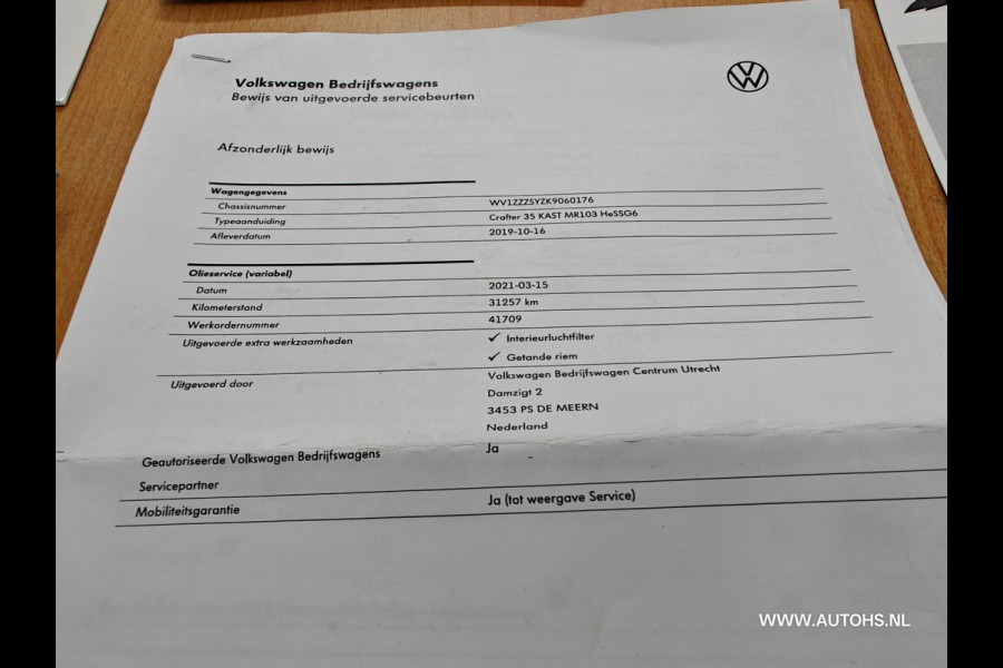 Volkswagen Crafter 35 2.0 TDI L3H3 EL Highline , Euro 6 , 1e Eig. 3000 KG trekkracht , mooie bus , cruise , camera.