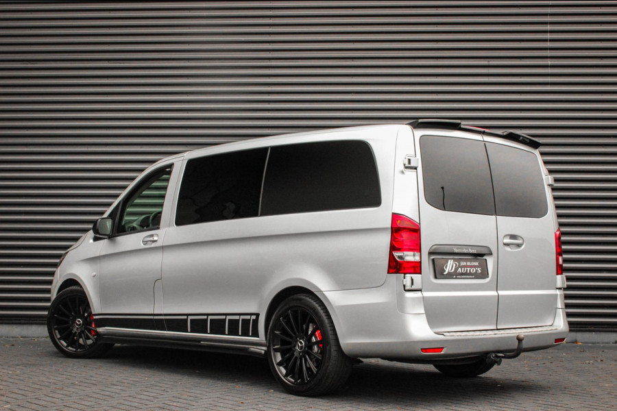 Mercedes-Benz Vito 136PK LANG JB- EDITION FULL BLACK / AMG / SPOILER / VERLAGINGSVEREN / NAVIGATIE / SIDE- BARS / FULL / NAVIGATIE