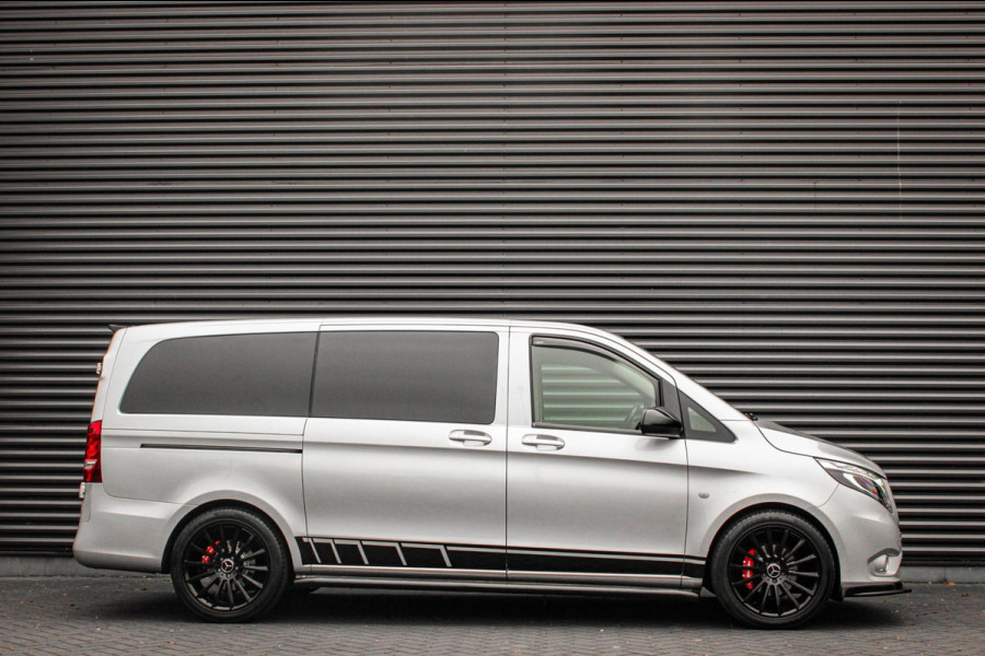 Mercedes-Benz Vito 136PK LANG JB- EDITION FULL BLACK / AMG / SPOILER / VERLAGINGSVEREN / NAVIGATIE / SIDE- BARS / FULL / NAVIGATIE
