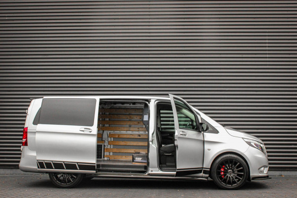 Mercedes-Benz Vito 136PK LANG JB- EDITION FULL BLACK / AMG / SPOILER / VERLAGINGSVEREN / NAVIGATIE / SIDE- BARS / FULL / NAVIGATIE