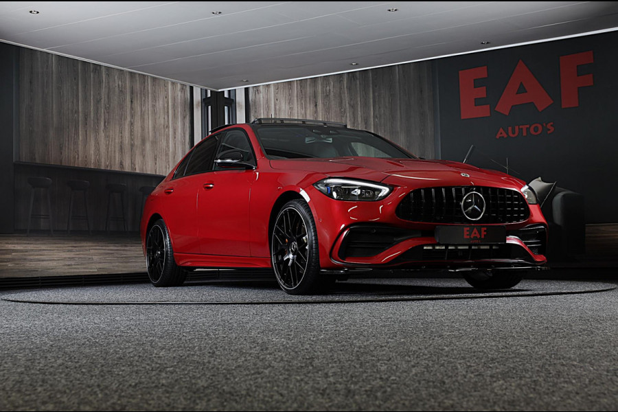 Mercedes-Benz C-Klasse 300 e AMG 63 Look / Burmester / Head Up / 360 Camera / Acc / Elek Stoelen / Full Leder / Open Pano / 20 Inc