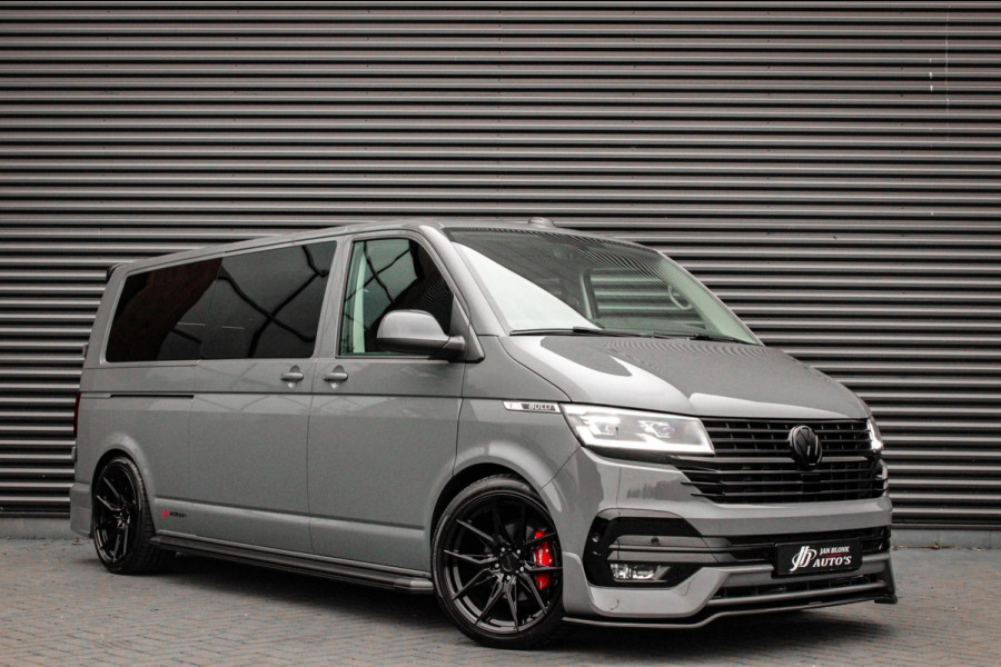 Volkswagen Transporter 2.0 TDI L2H1 150PK BULLI DC DUBBEL CABINE / LEIGHTONVANS BODYKIT / FULL OPTINS / LEDER / FULL BLACK / APPLE