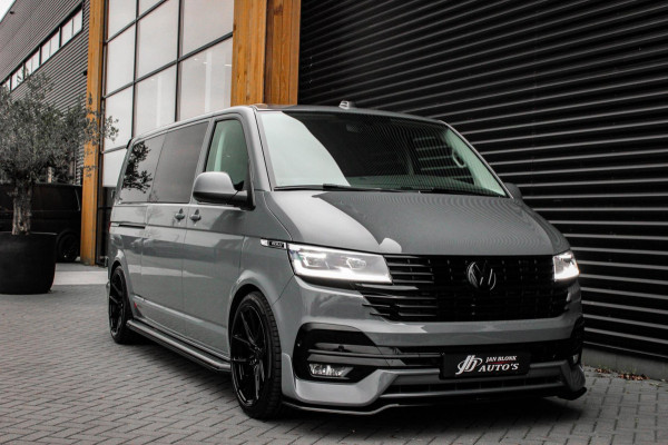Volkswagen Transporter 2.0 TDI L2H1 150PK BULLI DC DUBBEL CABINE / LEIGHTONVANS BODYKIT / FULL OPTINS / LEDER / FULL BLACK / APPLE