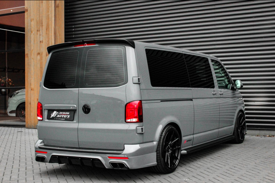 Volkswagen Transporter 2.0 TDI L2H1 150PK BULLI DC DUBBEL CABINE / LEIGHTONVANS BODYKIT / FULL OPTINS / LEDER / FULL BLACK / APPLE