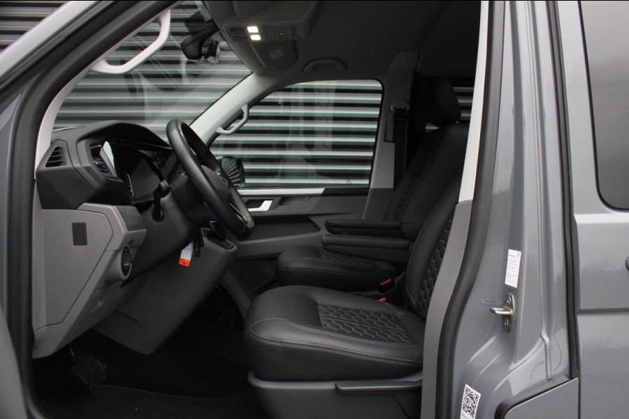 Volkswagen Transporter 2.0 TDI L2H1 150PK BULLI DC DUBBEL CABINE / LEIGHTONVANS BODYKIT / FULL OPTINS / LEDER / FULL BLACK / APPLE