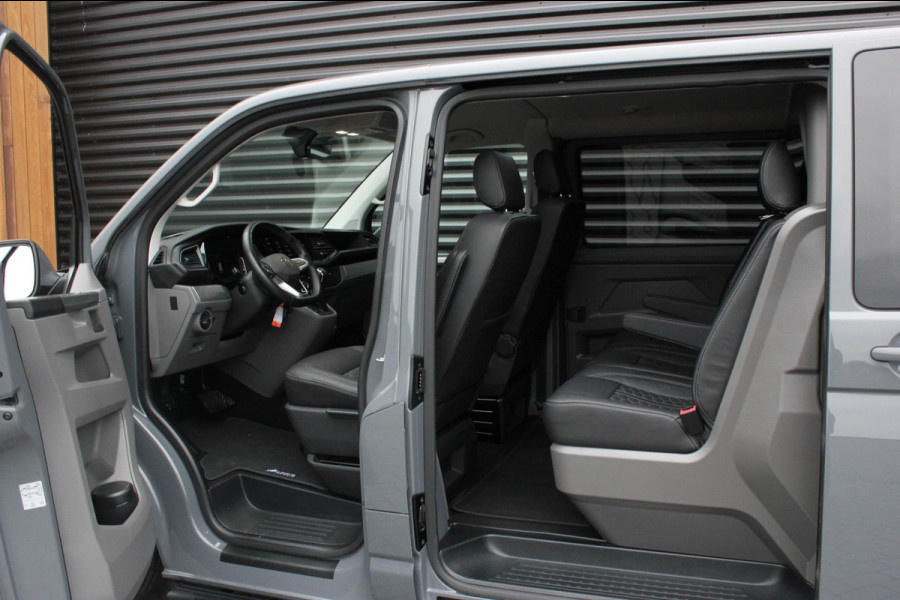Volkswagen Transporter 2.0 TDI L2H1 150PK BULLI DC DUBBEL CABINE / LEIGHTONVANS BODYKIT / FULL OPTINS / LEDER / FULL BLACK / APPLE