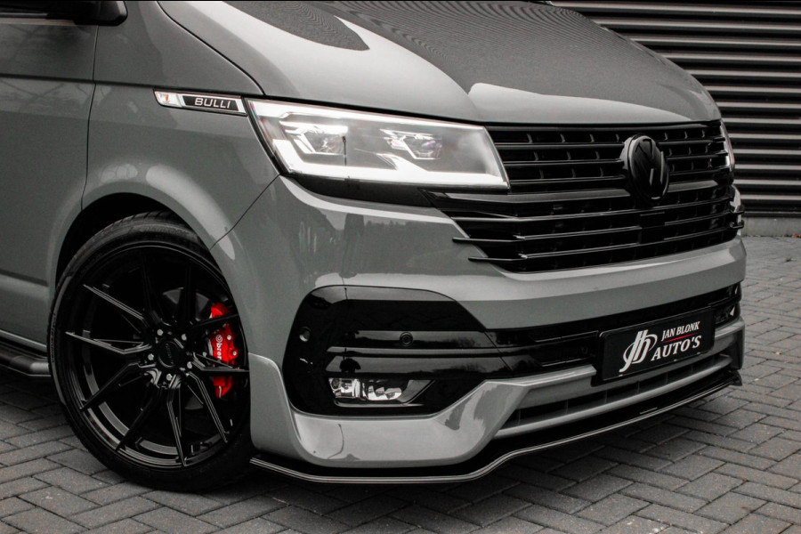 Volkswagen Transporter 2.0 TDI L2H1 150PK BULLI DC DUBBEL CABINE / LEIGHTONVANS BODYKIT / FULL OPTINS / LEDER / FULL BLACK / APPLE