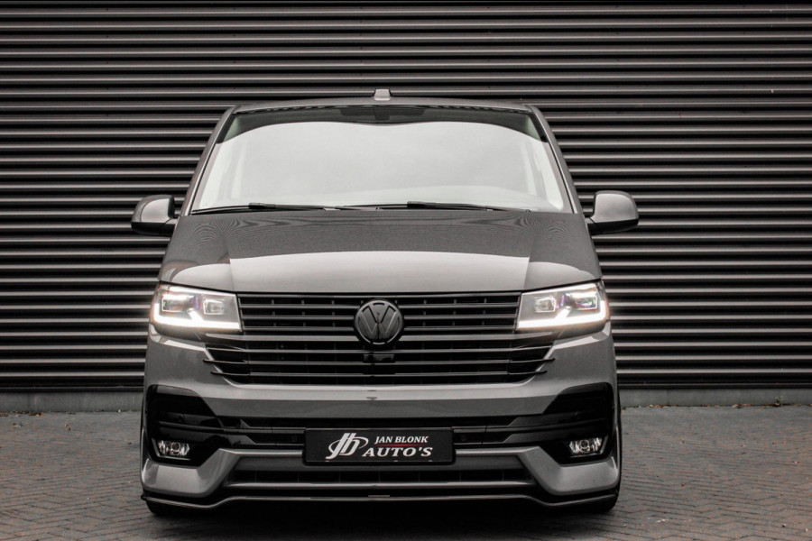 Volkswagen Transporter 2.0 TDI L2H1 150PK BULLI DC DUBBEL CABINE / LEIGHTONVANS BODYKIT / FULL OPTINS / LEDER / FULL BLACK / APPLE