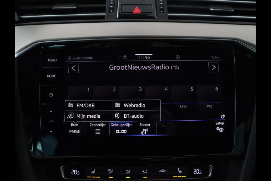 Volkswagen Passat 2.0 TSI R Line | 190pk | Trekhaak | Leder/Alcantara | Stoelverwarming | Camera | Matrix LED | Adaptive cruise | Virtual Cockpit | Carplay | Navigatie