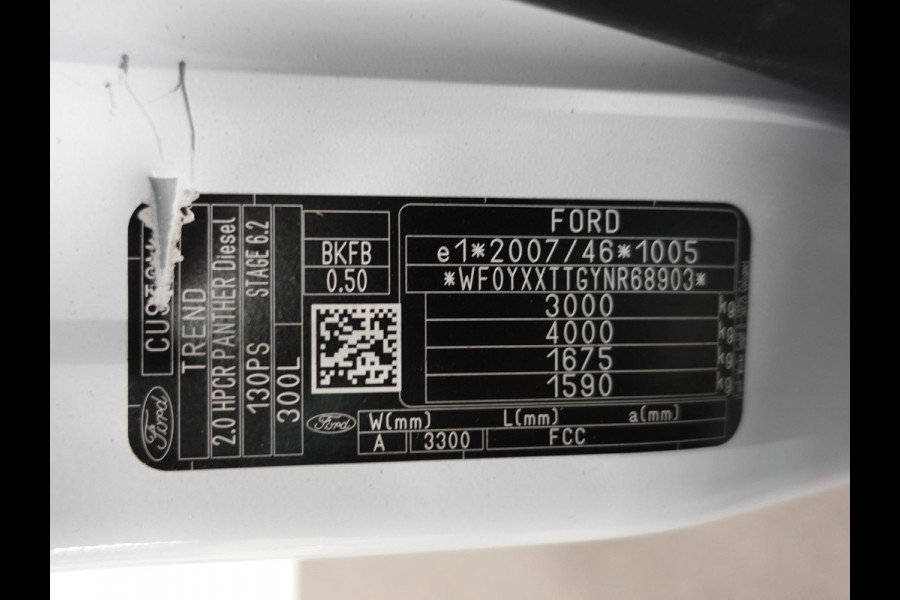 Ford Transit Custom 300 2.0 TDCI L2H1 Trend Automaat Airco Navi Bluetooth 3-Zits Camera Trekhaak Camera