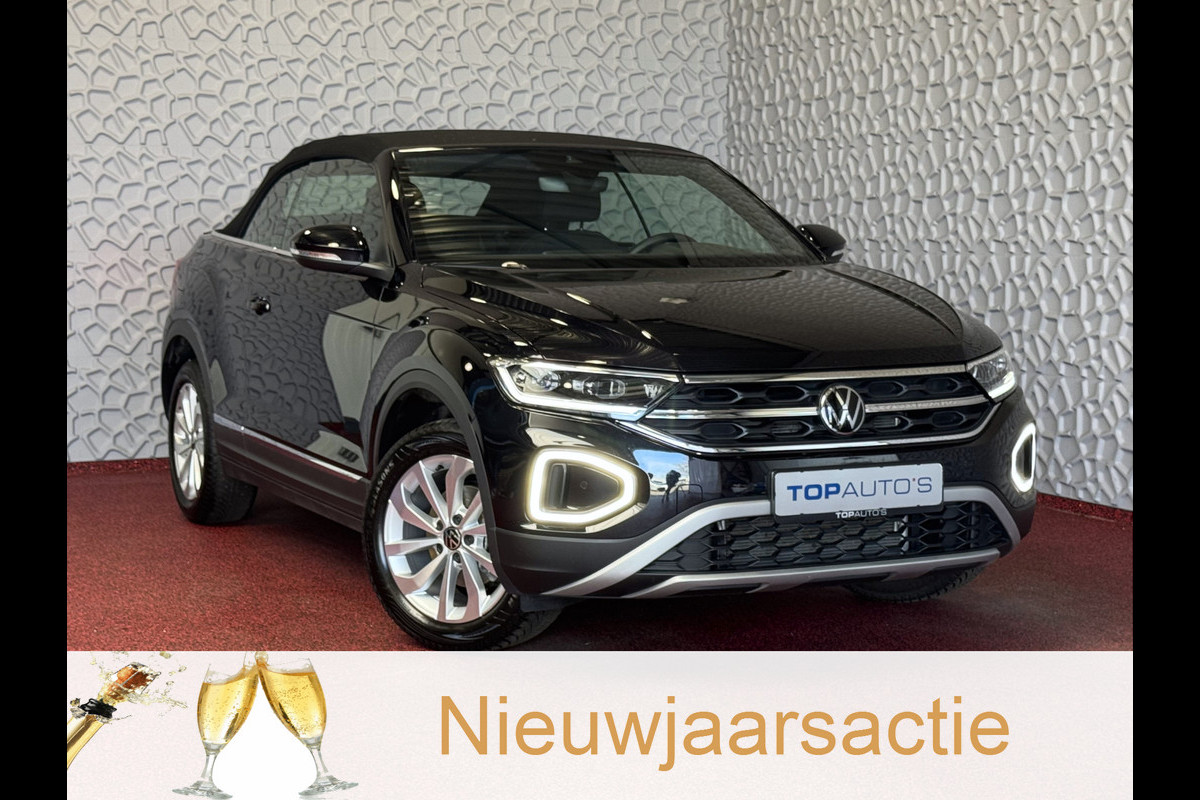 Volkswagen T-Roc Cabrio TSI VIR.COCKPIT CARPLAY NAVI IQ.LED STOEL/STUUR.VERW DAB ADAP.CRUISE 05/2024 "Volkswagen rijden begint bij Topautos.nl – 75 topmodellen direct op voorraad!
