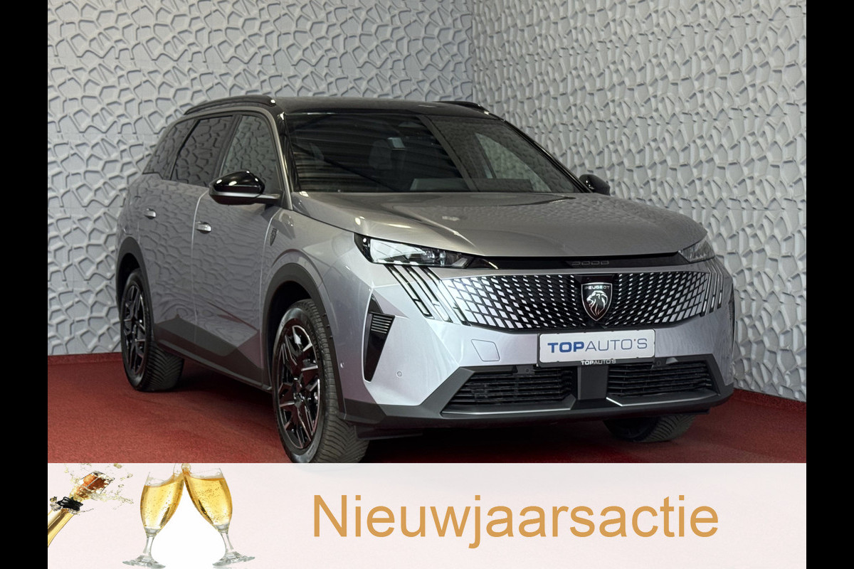 Peugeot 5008 1.2 HYBRID 145 GT ✅NIEUWE AUTO✅ 7PERS OPENDAK STOEL/STUUR VERW. ELEK.KLEP LED 7P 7 Persoons