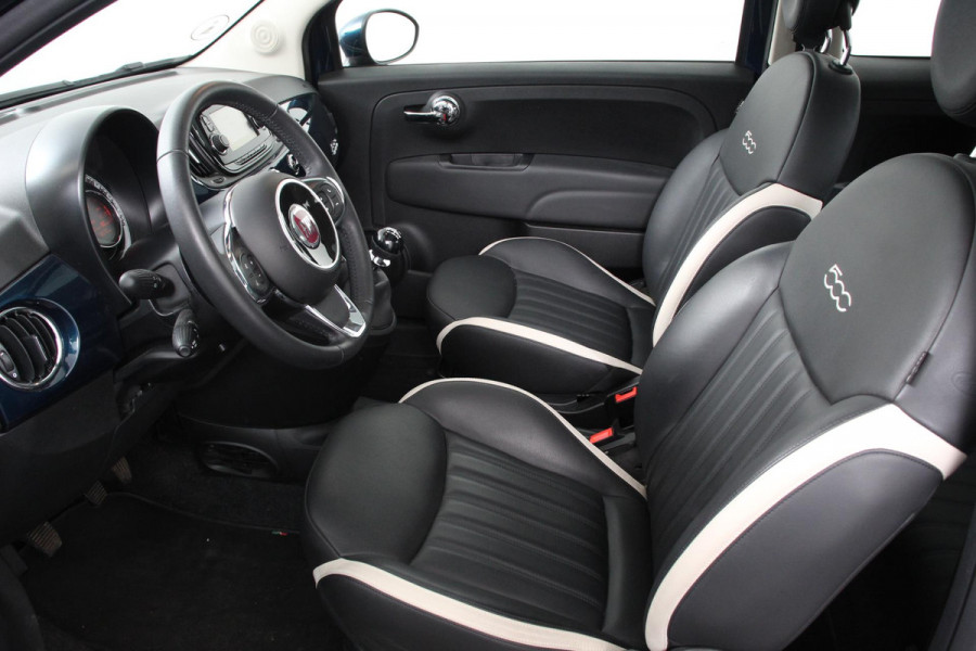 Fiat 500 1.2 Lounge | Navigatie | Climate Control | Lederen Bekleding | Panoramadak | Cruise Control | Bluetooth | Parkeersensoren | Lichtmetalen velgen