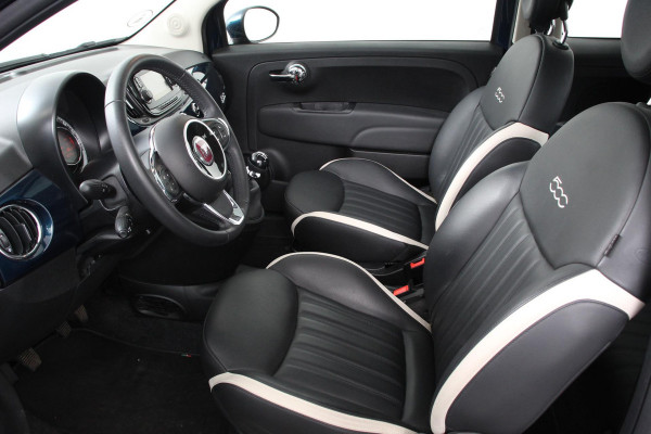 Fiat 500 1.2 Lounge | Navigatie | Climate Control | Lederen Bekleding | Panoramadak | Cruise Control | Bluetooth | Parkeersensoren | Lichtmetalen velgen