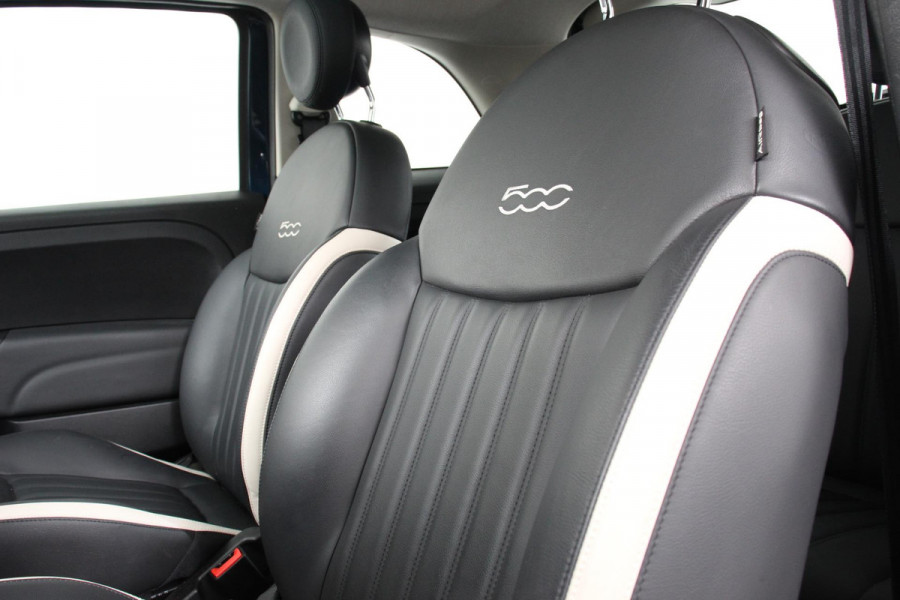 Fiat 500 1.2 Lounge | Navigatie | Climate Control | Lederen Bekleding | Panoramadak | Cruise Control | Bluetooth | Parkeersensoren | Lichtmetalen velgen