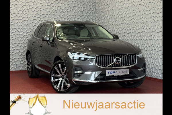 Volvo XC60 2.0 T6 350 PK CREME.LEER PHEV SCHUIFDAK AWD ULTRA BRIGHT LONG RANGE PANO HARMAN/KARDON HEADUP ELEK.KLEP phev . panorama pano
