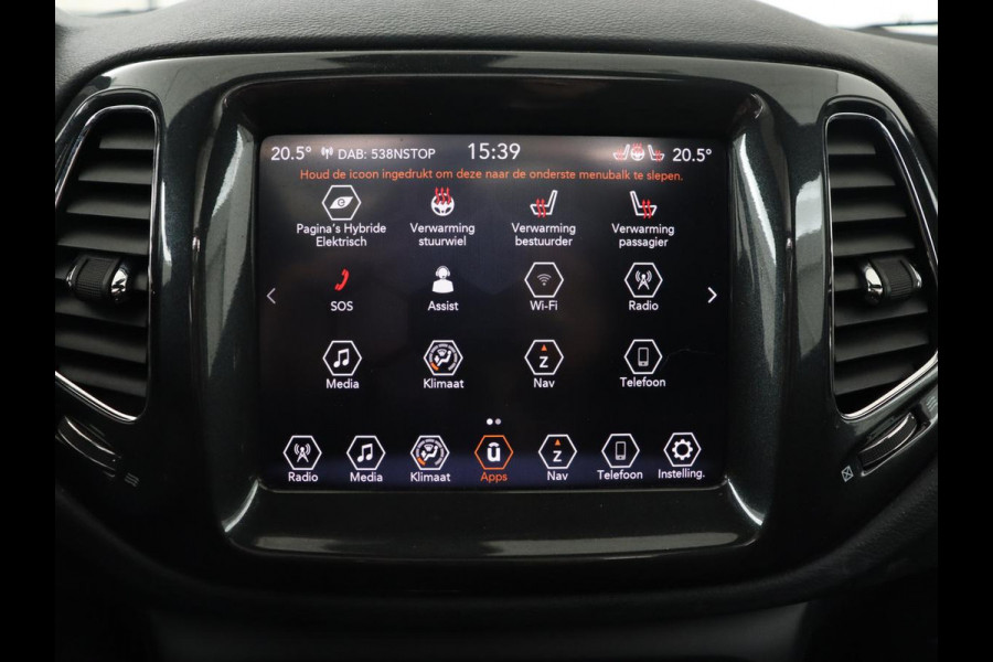 Jeep Compass 4xe 240 Plug-in Hybrid Electric S | Panoramadak | Leder | Stoelverwarming | Carplay | Camera | Navigatie | Keyless