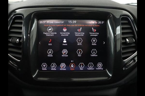 Jeep Compass 4xe 240 Plug-in Hybrid Electric S | Panoramadak | Leder | Stoelverwarming | Carplay | Camera | Navigatie | Keyless