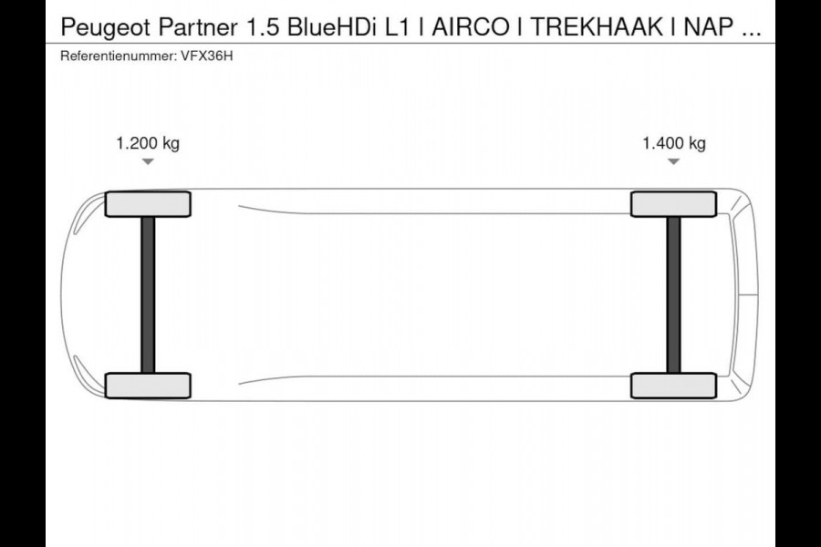 Peugeot Partner 1.5 BlueHDi L1 l AIRCO l TREKHAAK l NAP 30.000 KM