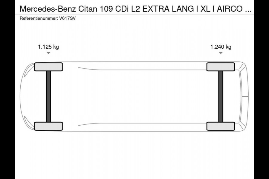 Mercedes-Benz Citan 109 CDI L2 EXTRA LANG l XL l AIRCO l NAVI l 27.000 KM NAP