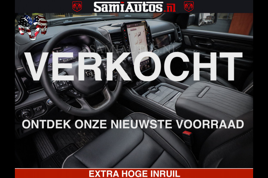 Dodge Ram 1500 Limited Night H.O 540HP 706Nm | Massage + Full Option | De Meest Luxe en Volle Pick-Up in zijn Klasse | Comfortabele Dubbele Cabine met Royale 5 Zitplaatsen | BPM vrij | Nu Leverbaar uit Voorraad | Voorraad Nr 2323 - 5168