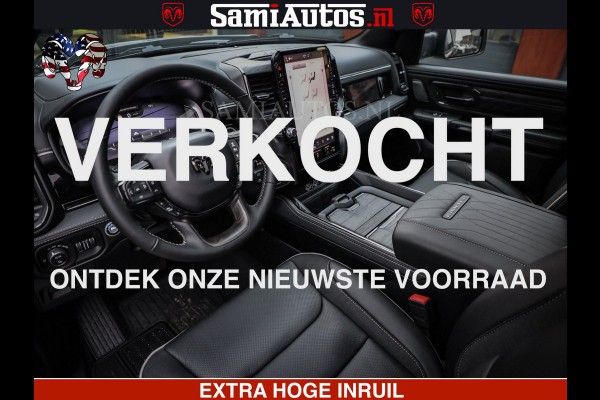 Dodge Ram 1500 Limited Night H.O 540HP 706Nm | Massage + Full Option | De Meest Luxe en Volle Pick-Up in zijn Klasse | Comfortabele Dubbele Cabine met Royale 5 Zitplaatsen | BPM vrij | Nu Leverbaar uit Voorraad | Voorraad Nr 2323 - 5168