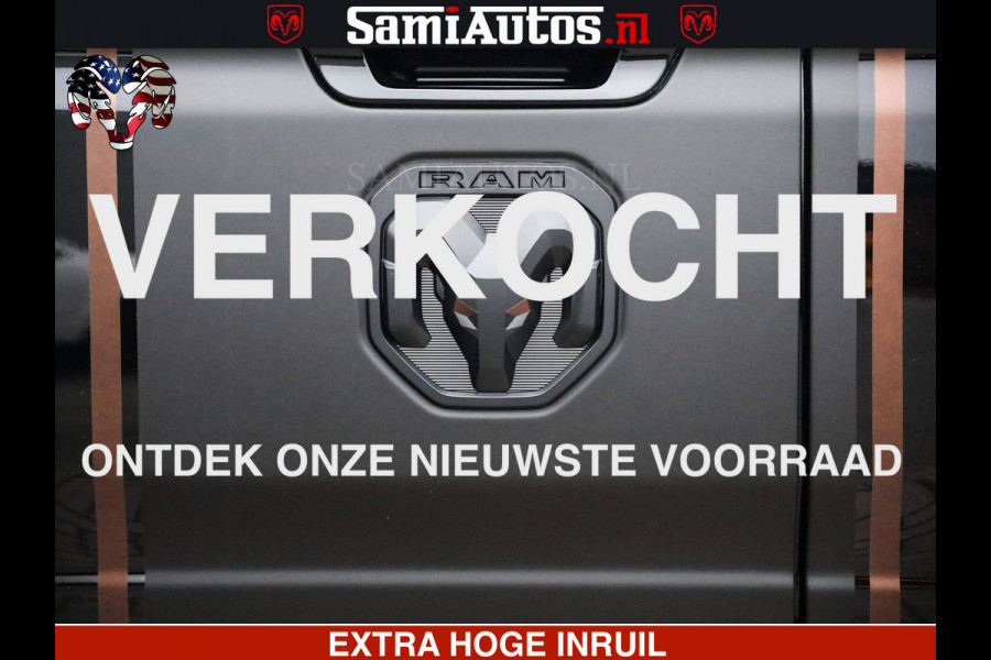 Dodge Ram 1500 Limited Night H.O 540HP 706Nm | Massage + Full Option | De Meest Luxe en Volle Pick-Up in zijn Klasse | Comfortabele Dubbele Cabine met Royale 5 Zitplaatsen | BPM vrij | Nu Leverbaar uit Voorraad | Voorraad Nr 2323 - 5168
