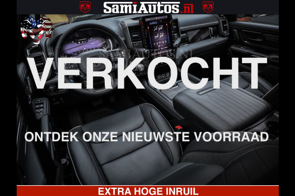 Dodge Ram 1500 Limited Night H.O 540HP 706Nm | Massage + Full Option | De Meest Luxe en Volle Pick-Up in zijn Klasse | Comfortabele Dubbele Cabine met Royale 5 Zitplaatsen | BPM vrij | Nu Leverbaar uit Voorraad | Voorraad Nr 2323 - 5168