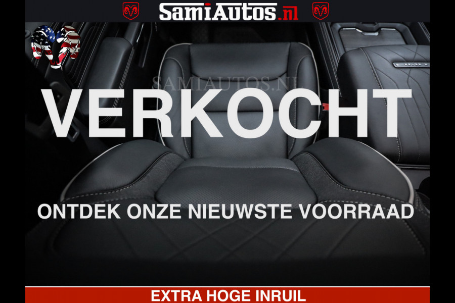 Dodge Ram 1500 Limited Night H.O 540HP 706Nm | Massage + Full Option | De Meest Luxe en Volle Pick-Up in zijn Klasse | Comfortabele Dubbele Cabine met Royale 5 Zitplaatsen | BPM vrij | Nu Leverbaar uit Voorraad | Voorraad Nr 2323 - 5168