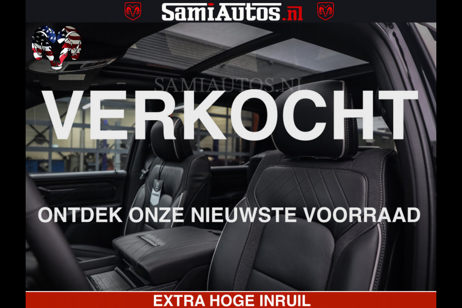 Dodge Ram 1500 Limited Night H.O 540HP 706Nm | Massage + Full Option | De Meest Luxe en Volle Pick-Up in zijn Klasse | Comfortabele Dubbele Cabine met Royale 5 Zitplaatsen | BPM vrij | Nu Leverbaar uit Voorraad | Voorraad Nr 2323 - 5168