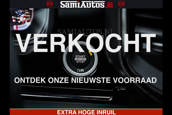 Dodge Ram 1500 Limited Night H.O 540HP 706Nm | Massage + Full Option | De Meest Luxe en Volle Pick-Up in zijn Klasse | Comfortabele Dubbele Cabine met Royale 5 Zitplaatsen | BPM vrij | Nu Leverbaar uit Voorraad | Voorraad Nr 2323 - 5168