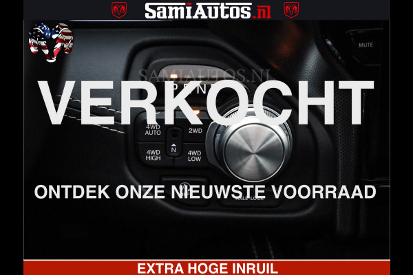 Dodge Ram 1500 Limited Night H.O 540HP 706Nm | Massage + Full Option | De Meest Luxe en Volle Pick-Up in zijn Klasse | Comfortabele Dubbele Cabine met Royale 5 Zitplaatsen | BPM vrij | Nu Leverbaar uit Voorraad | Voorraad Nr 2323 - 5168